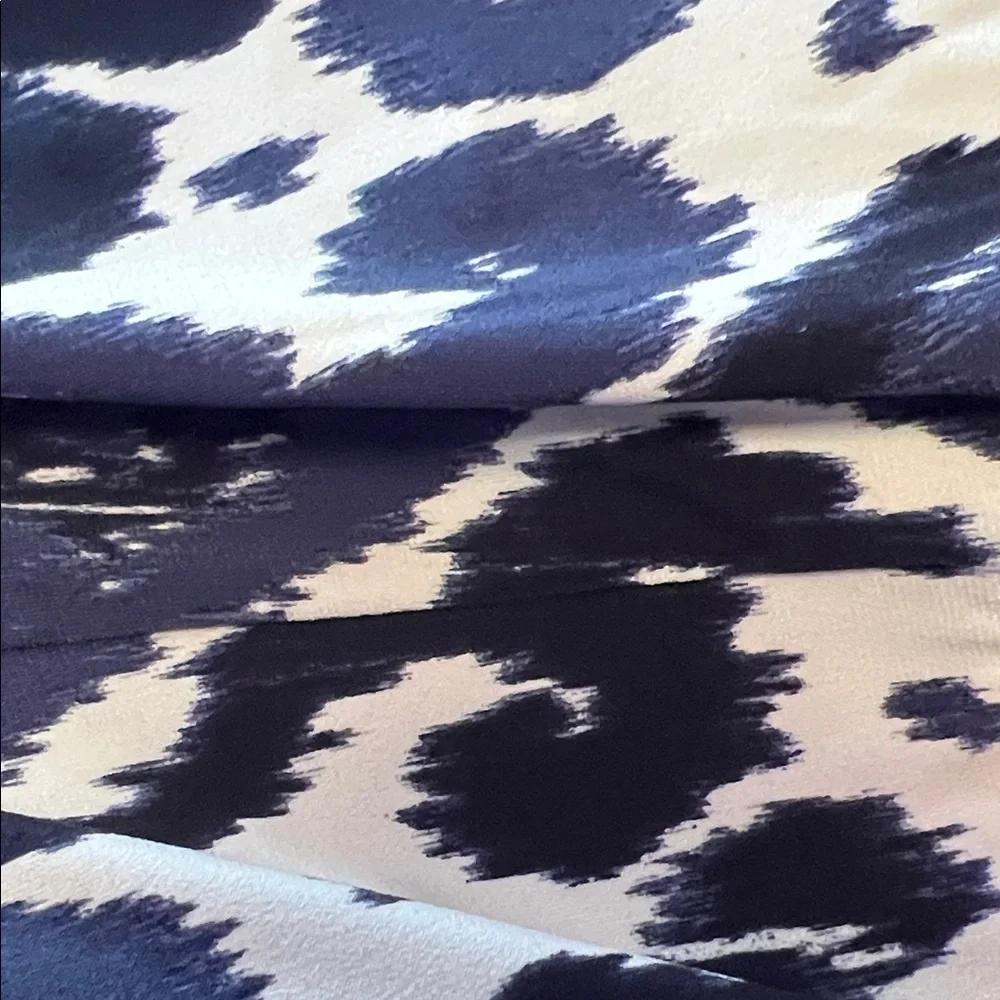 Michael Kors Navy and White Halter Maxi Dress